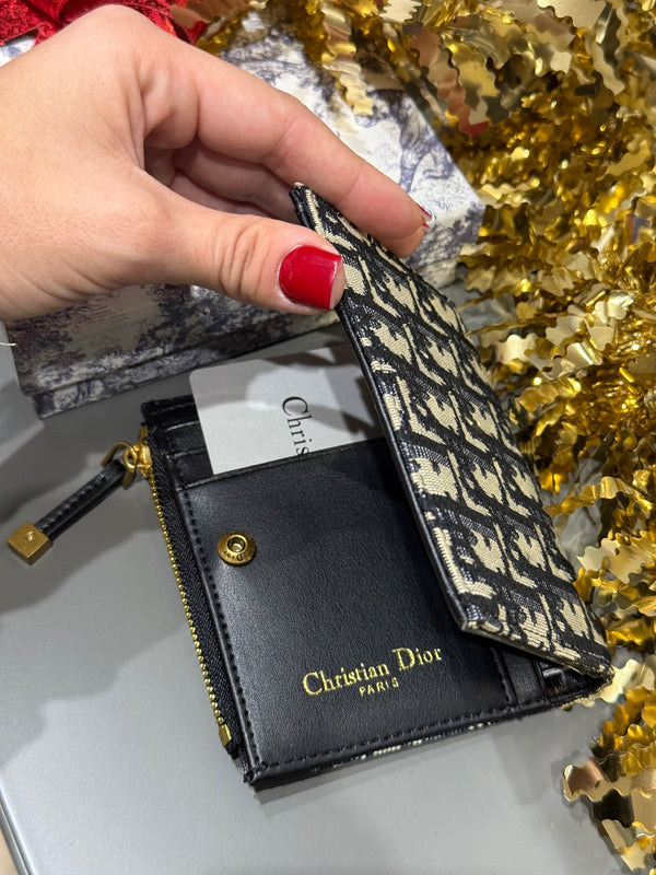 Portacarte monogram Dior tela
