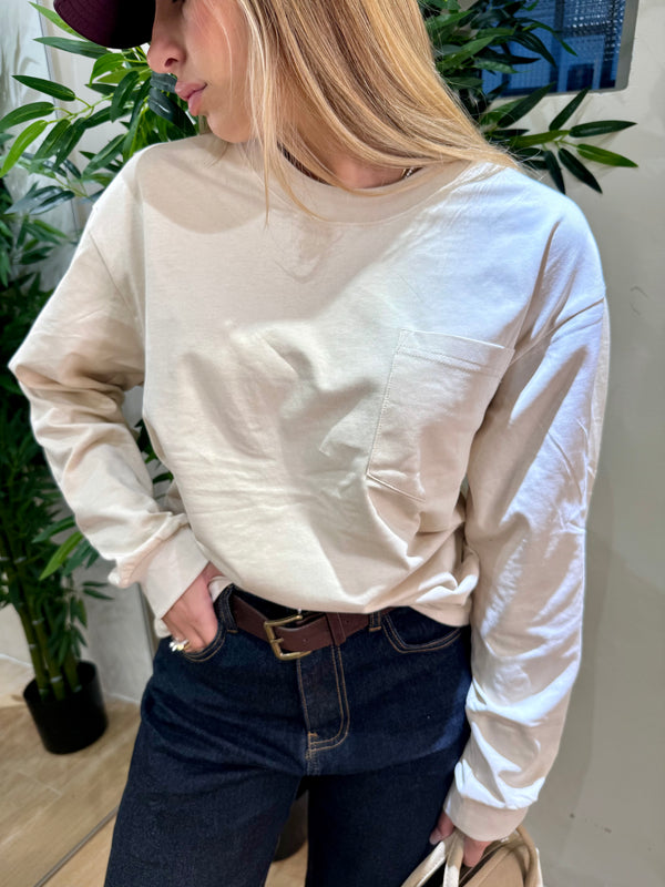 Maglia overside manica lunga