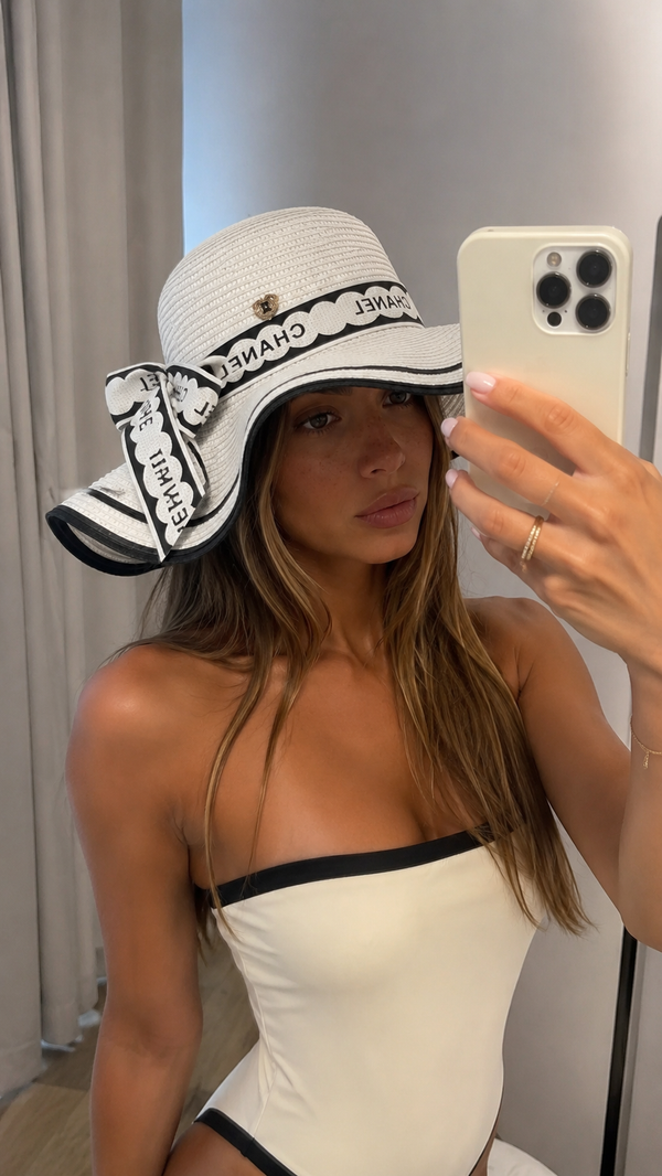 Cappello paglia nastro cc