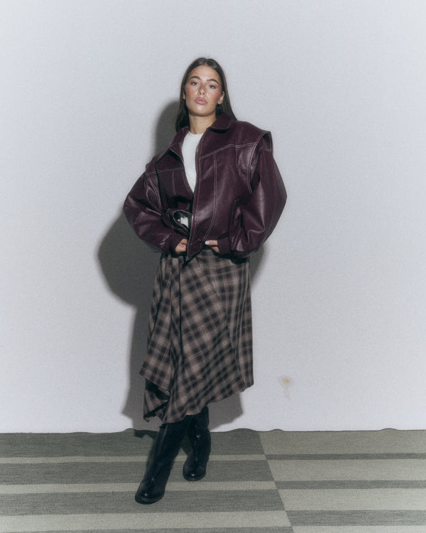 Giacca in pelle Stitch
