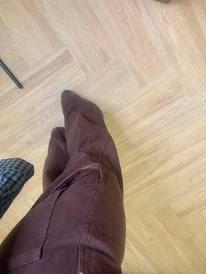 Jeans wide leg chocolate