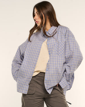 Camicia boy check spalline