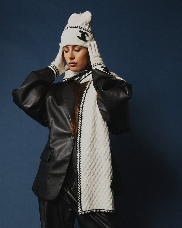 Completo lana tre pezzi chanel bianco