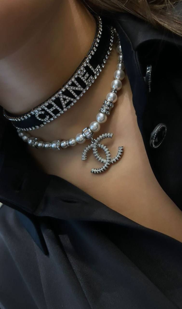 Collana perle argento