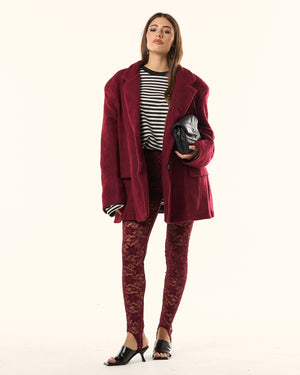 Collant in pizzo con ghette