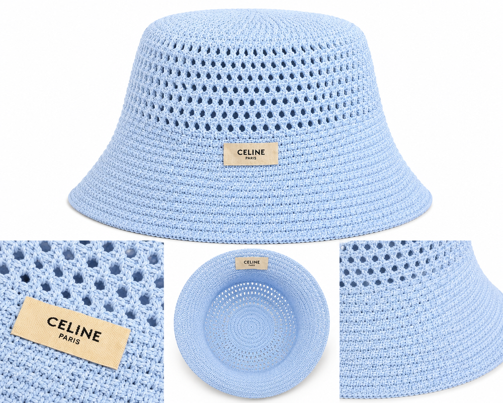 Cappello pescatore crochet targhetta celi