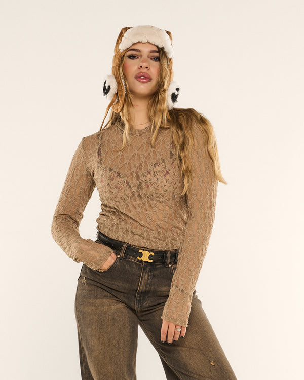 Maglia macramè texture