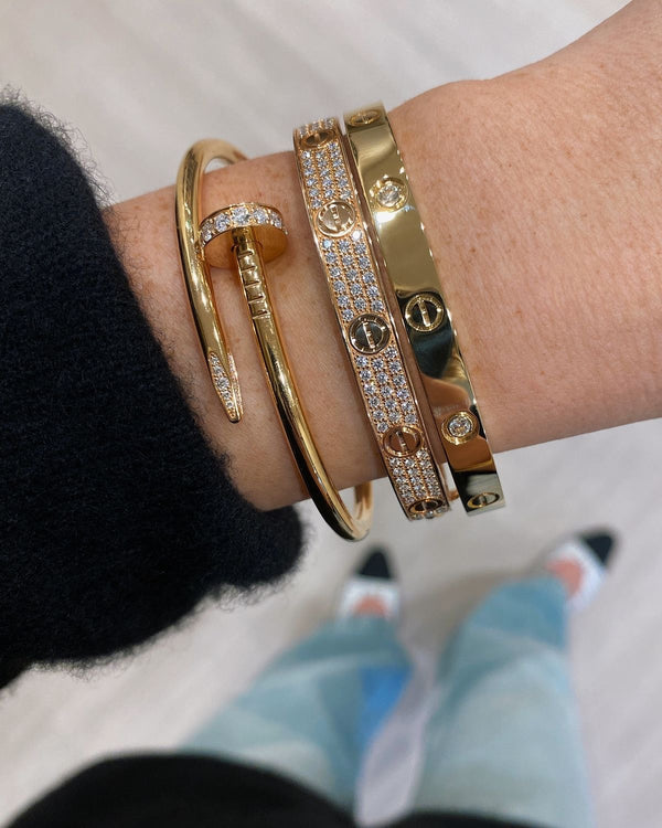 Bracciale manetta carier crystal