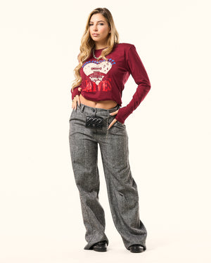 Maglia rodeo heart spalline