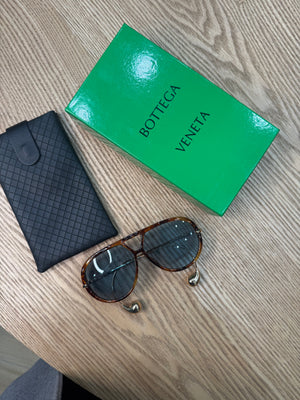 Occhiali aviator stecche Gold bottega