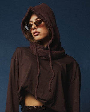 Balaclava in lana tinta unita