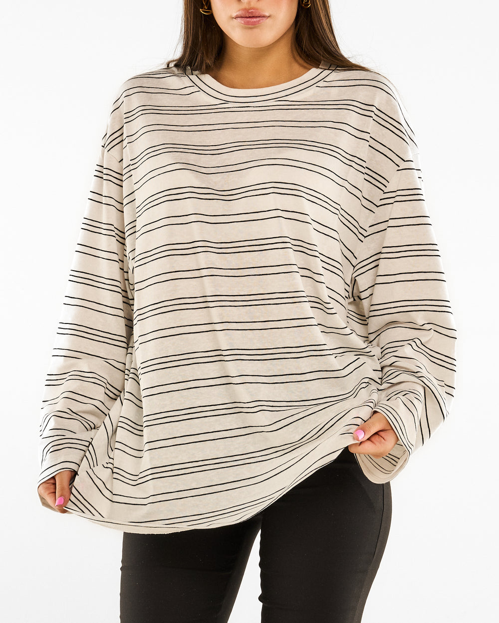 Maglia Over Righe Soft