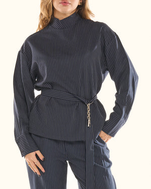 Coordinato Pinstripe Élégance