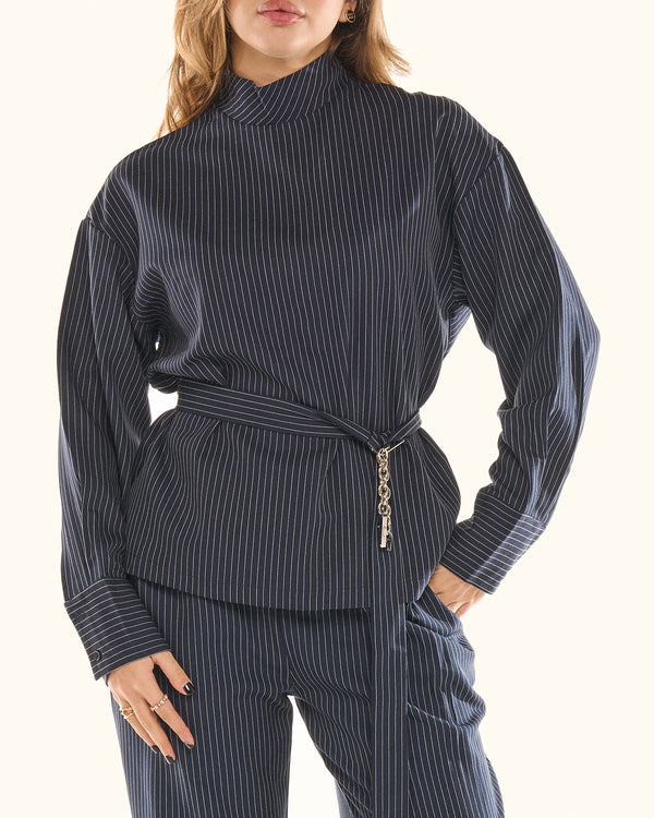 Coordinato Pinstripe Élégance