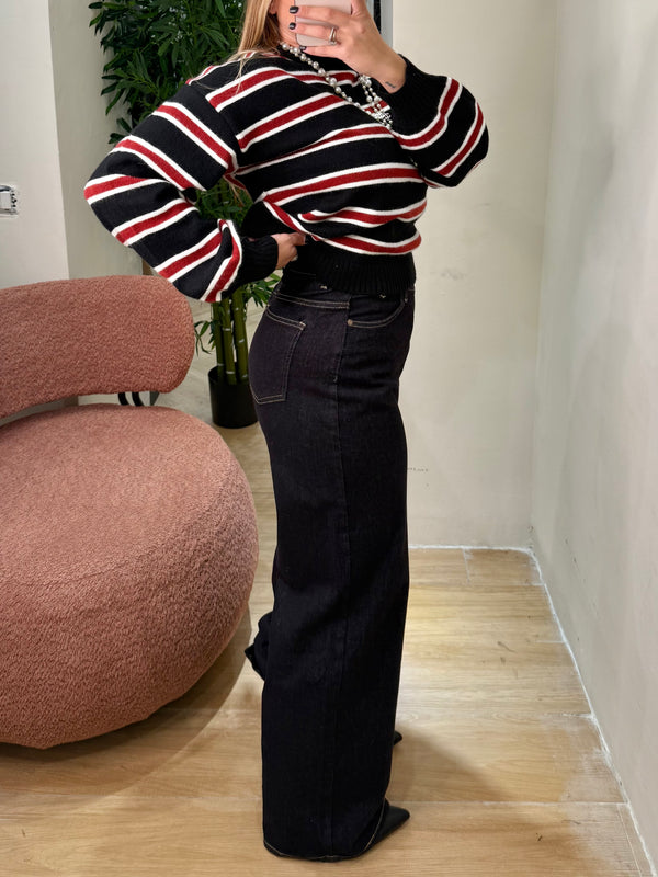 Jeans blade lavaggio scuro dritti