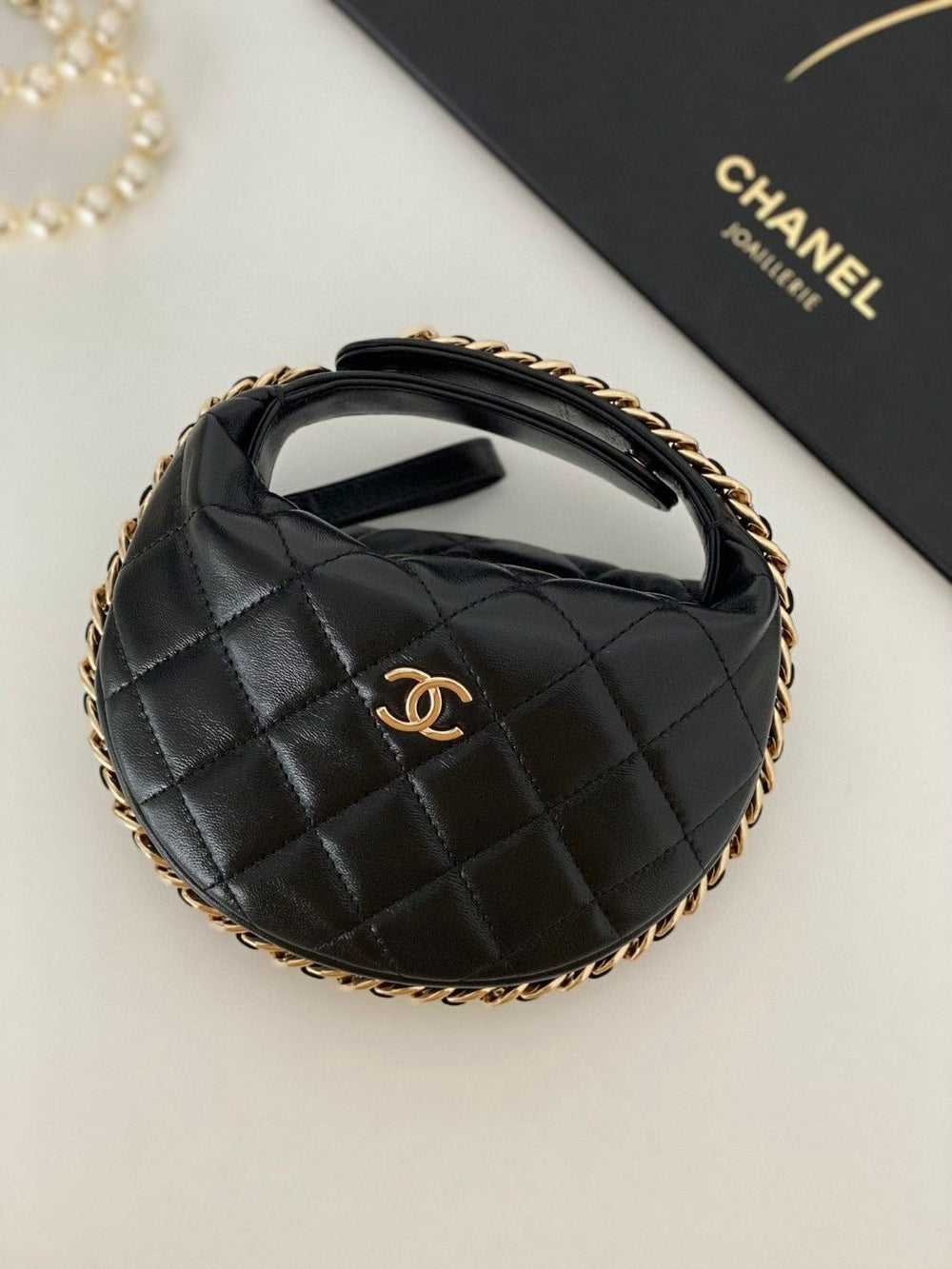 Mini Bag Mezza Luna nera CC