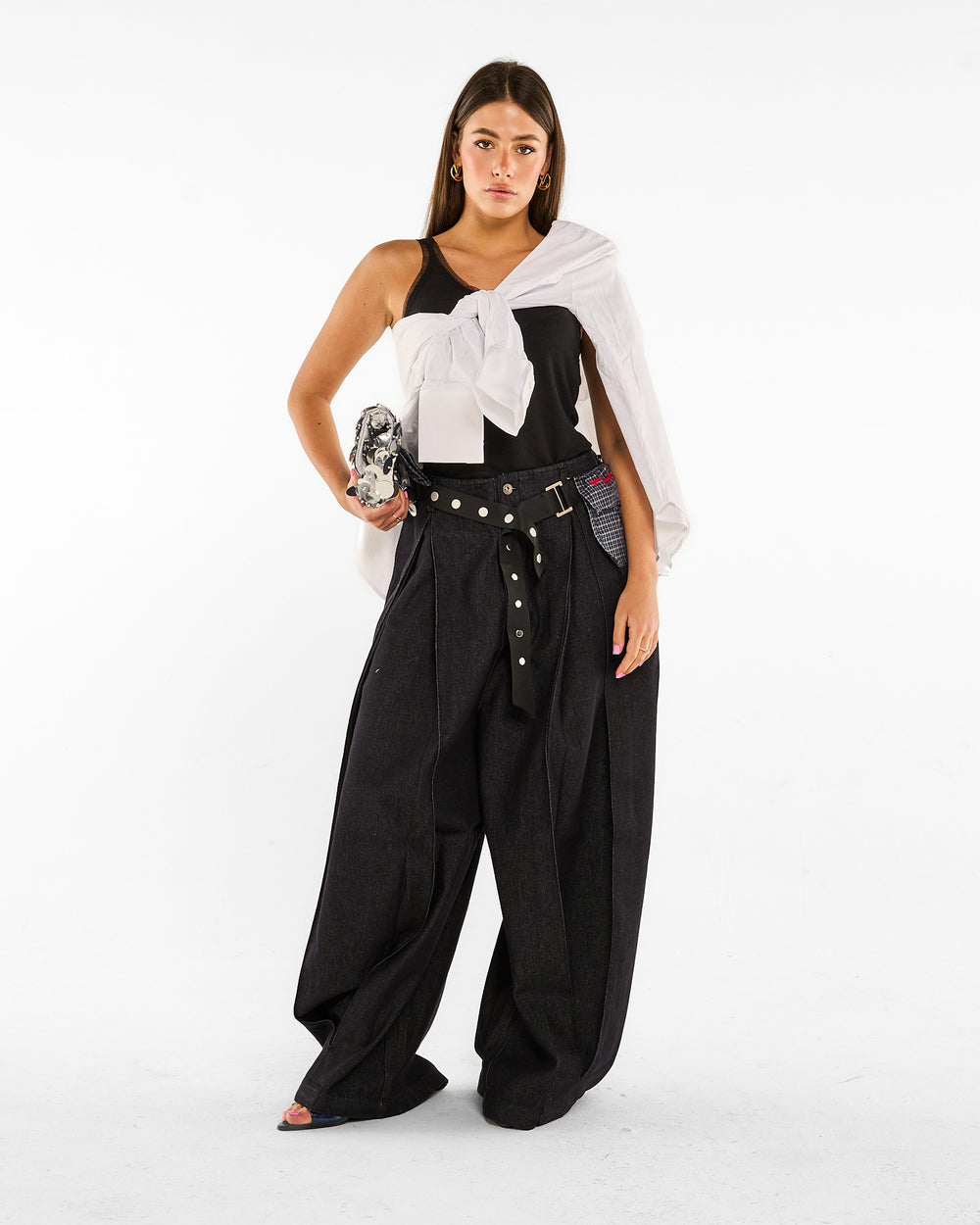 Pantalone Denim Belt