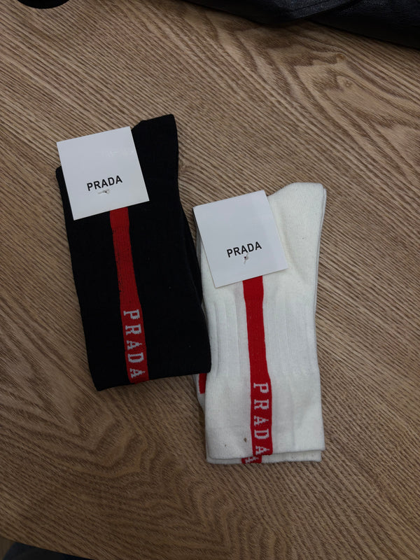 Calzini Prada Linea Rossa in cotone