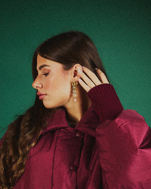 Bomber oversize Arya Borgogna