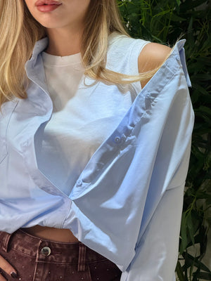 Camicia Crop con Canotta