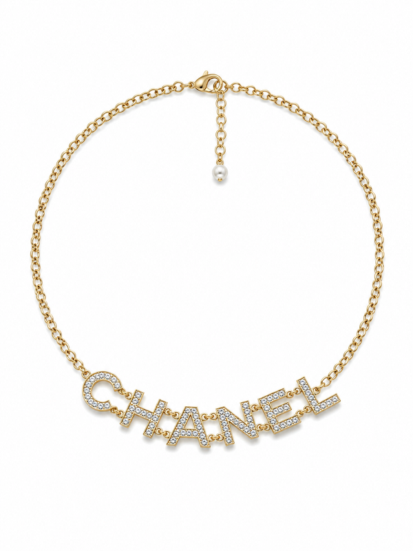 Collare Lettering Crystal cc