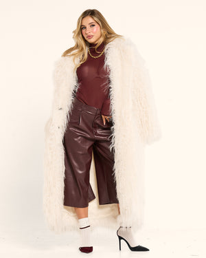 Bermuda in pelle morbida borgogna