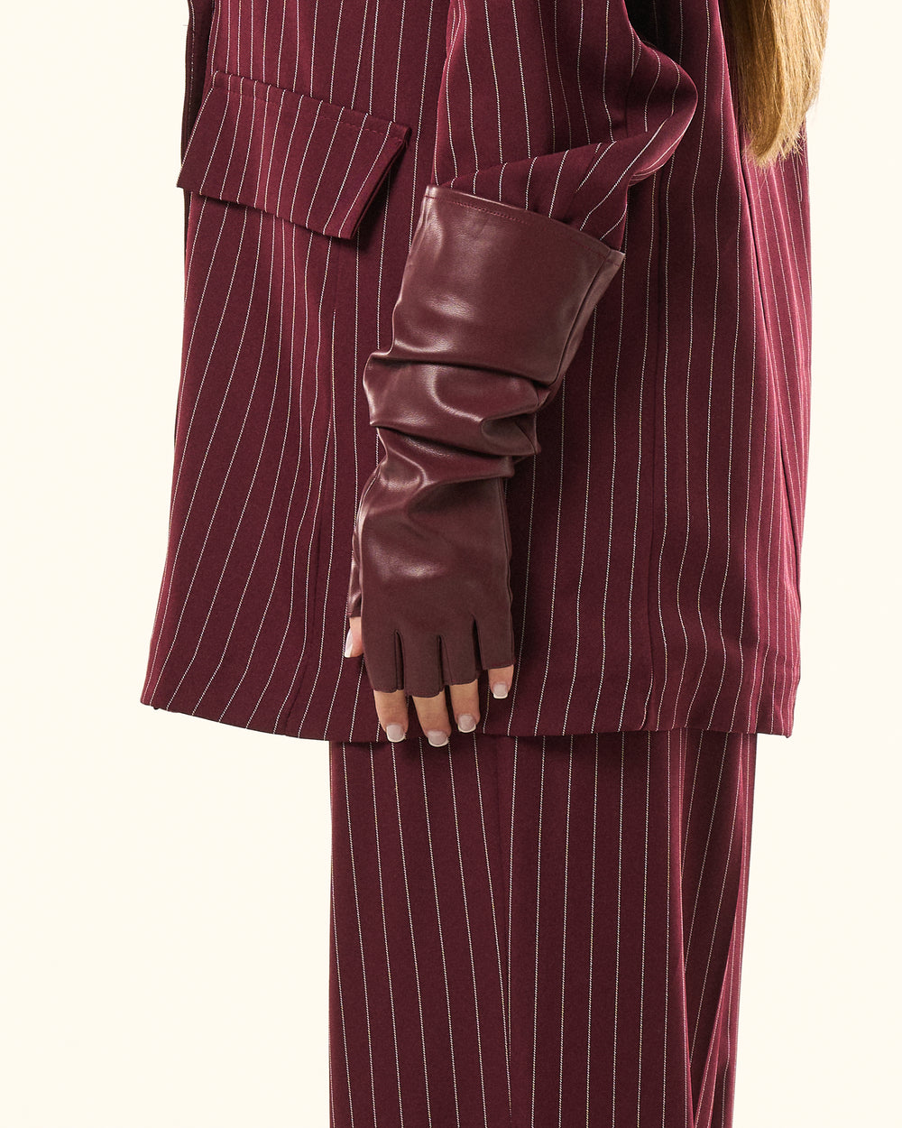 Mezzi guanti in pelle