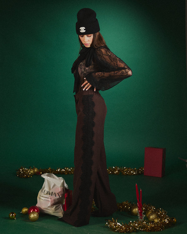 Tailleur morbido inserti in pizzo