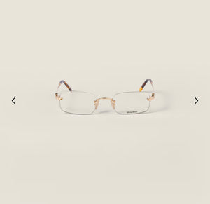 Occhiali Crystal Gold miu