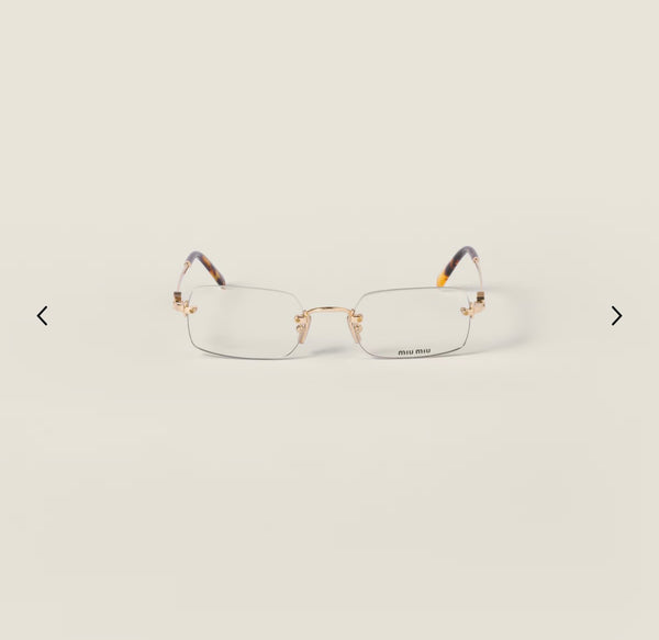 Occhiali Crystal Gold miu