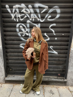 Blazer coat panno oversize