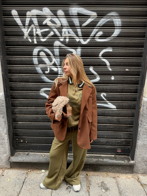 Blazer coat panno oversize