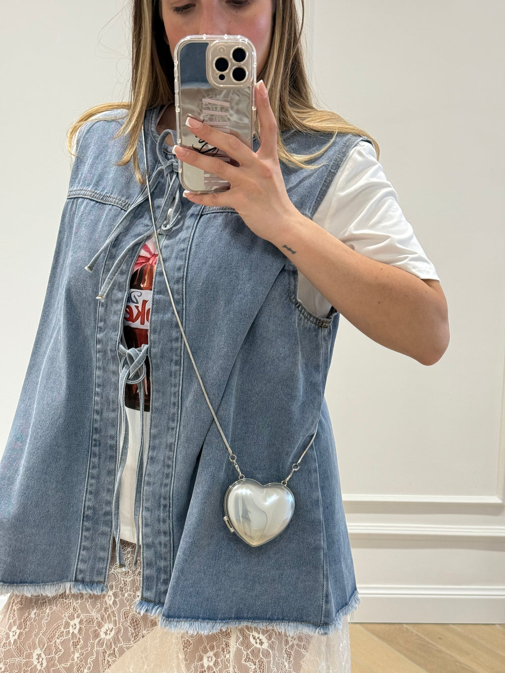 Smanicato denim chiaro