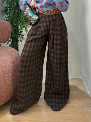Pantalone Side Code quadroni