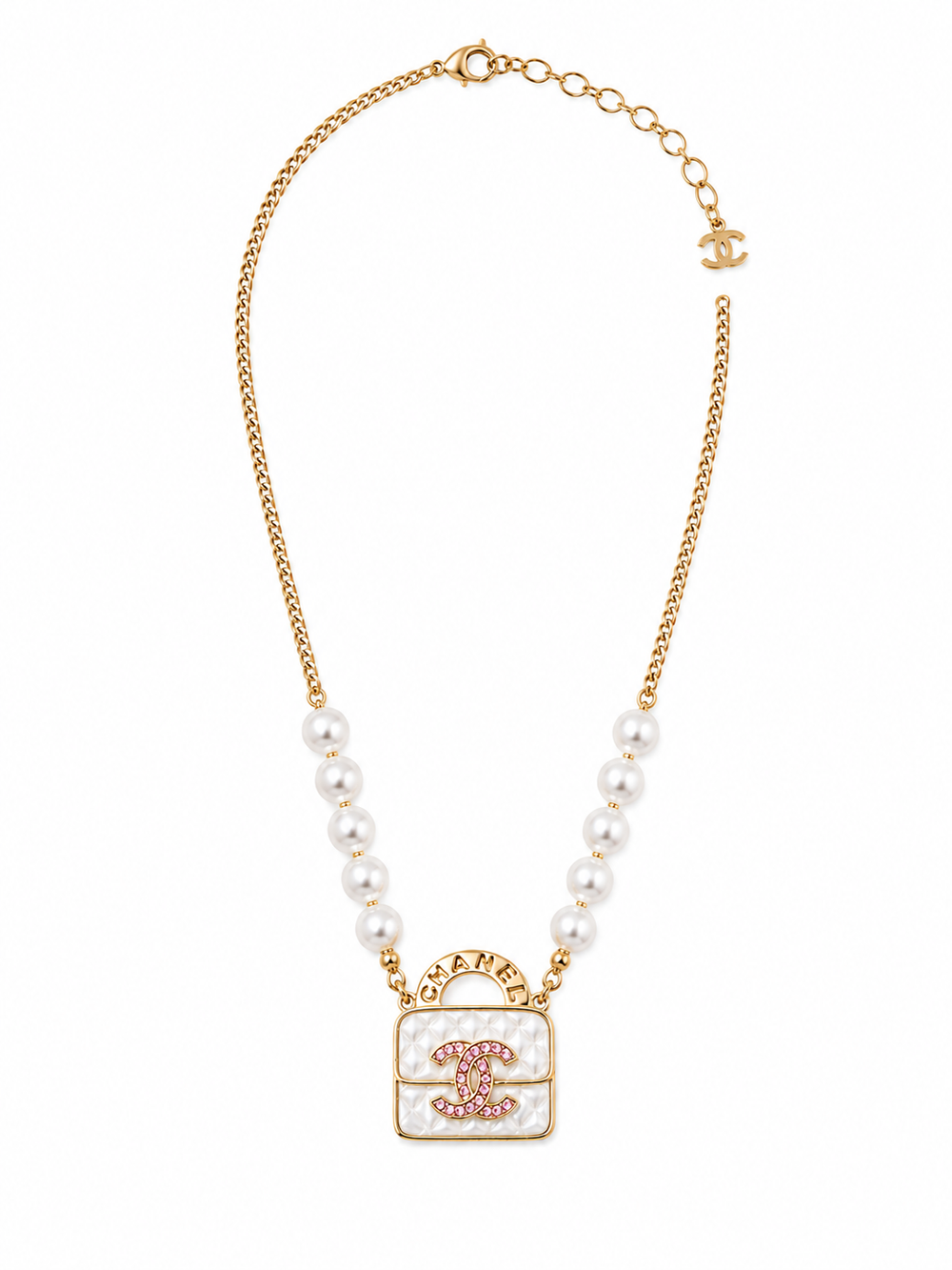 Collana Pearl Bag cc avorio