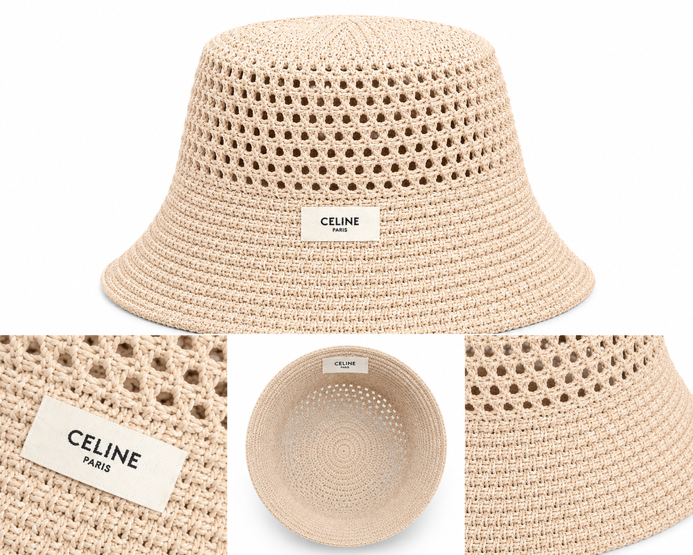 Cappello pescatore crochet targhetta celi