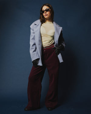 Blazer belted con cintura