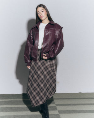 Giacca in pelle Stitch