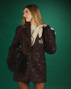 Blazer strutturato camo