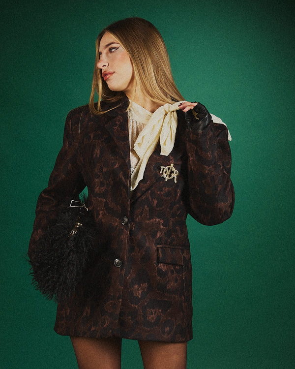 Blazer strutturato camo