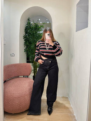 Jeans blade lavaggio scuro dritti