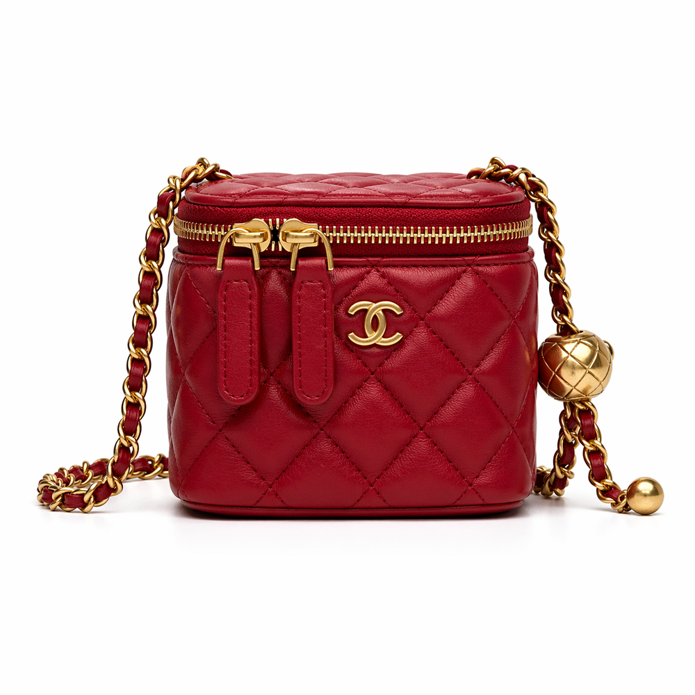 Mini Vanity Bag borgundi CC