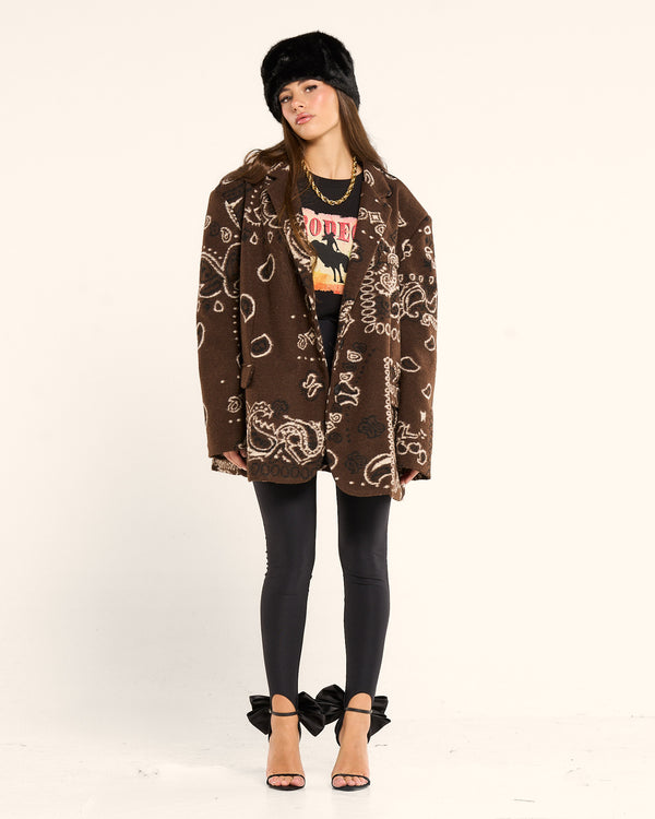 Blazer bandana wool Lumina