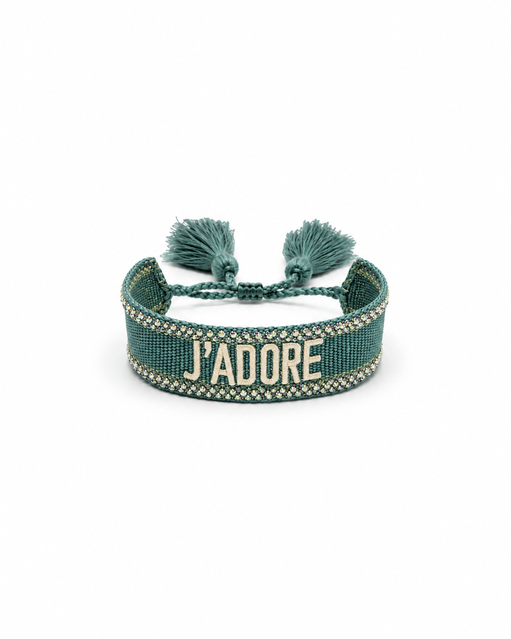 Bracciale j’adore strass verde