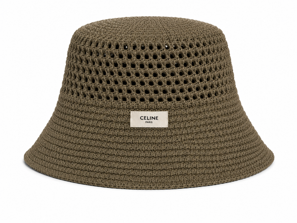 Cappello pescatore crochet targhetta celi
