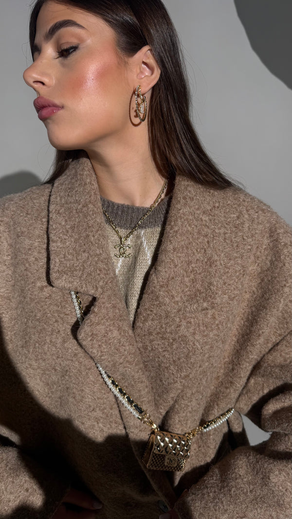 Collana doppio filo con pendente iconico