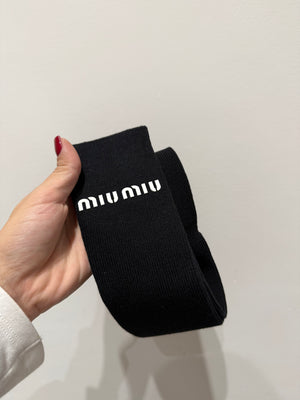 Pack due paia di calzini alti coste miumiu