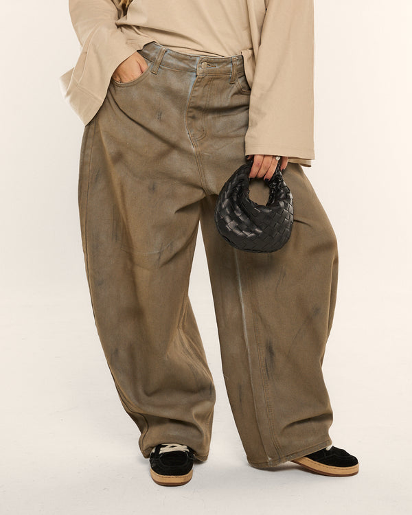 Jeans Wide Leg Lavaggio Vintage