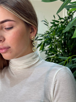 Orecchini chanel cuore pendente