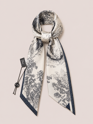 Foulard Satin Toile Ivory